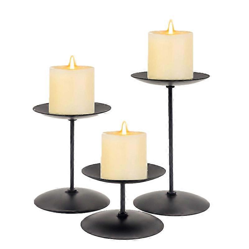Christmas retro metal candle holder 3-piece set