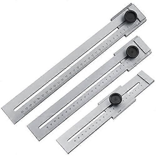 0-300mm Stainless Steel Marking Gauge, Woodworking Measuring Tools, Metal Marking Gauge, Light Gray (1 Piece) GROOFOO