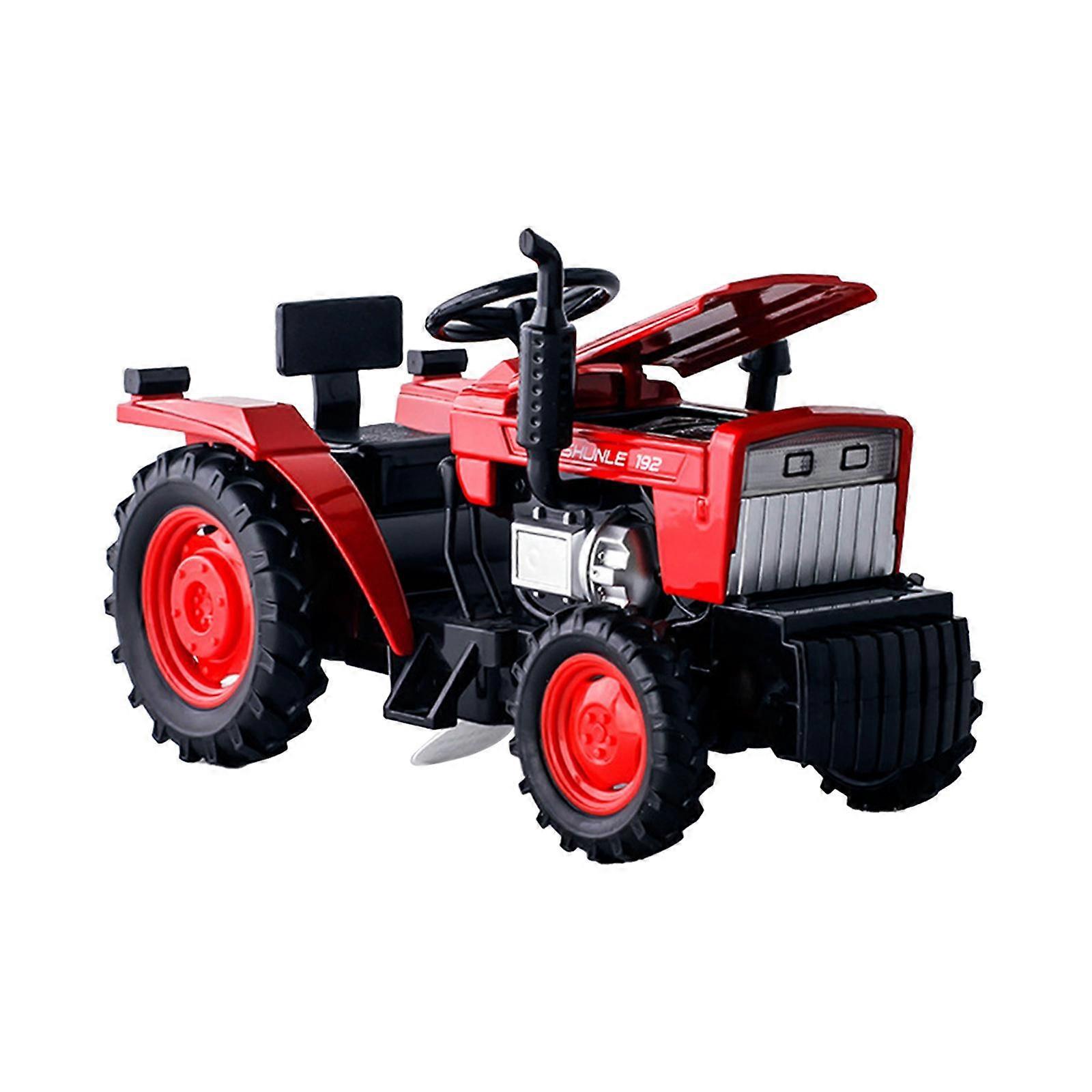 1/32 Scale Tractor Model Toy Square Head Tractor for Holiday Party Festivals Red