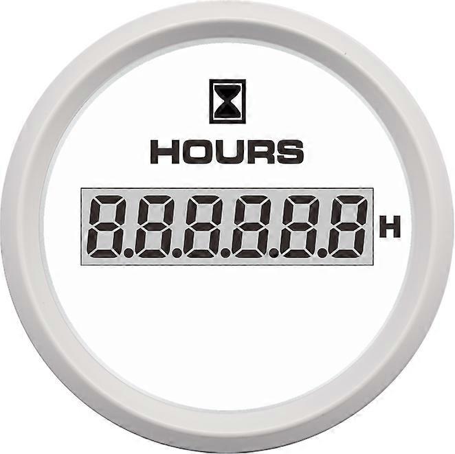 New 52mm 8 Colors Display LED Boat Hourmeter 0-99999.9 Range Gauge Waterproof Car Hour Meter Time Gauge for Car Engine~26734