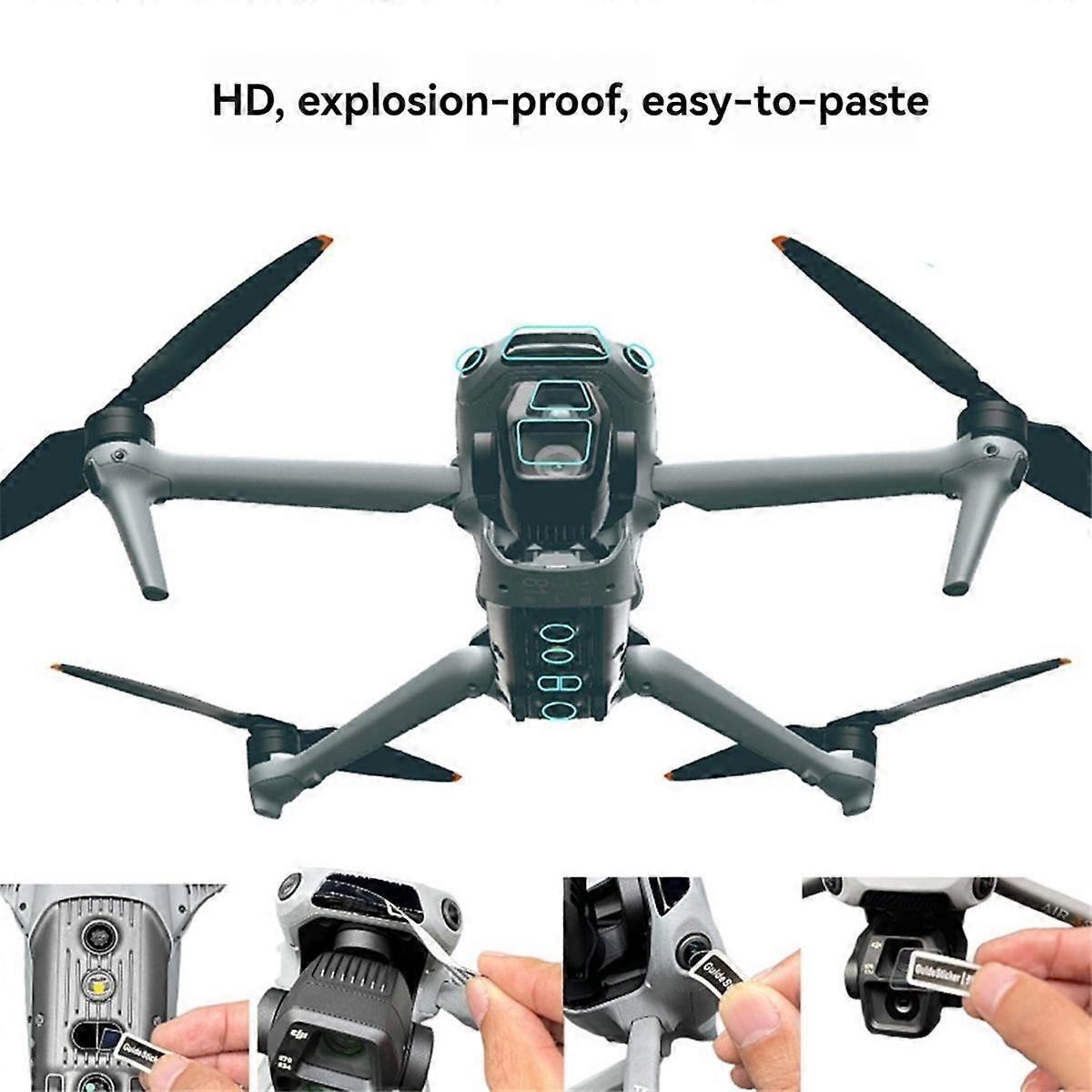 空気3SドローンカメラHDクリア強化ガラスフィルムドローンアクセサリーアンチスクラッチレンズスクリーンPR