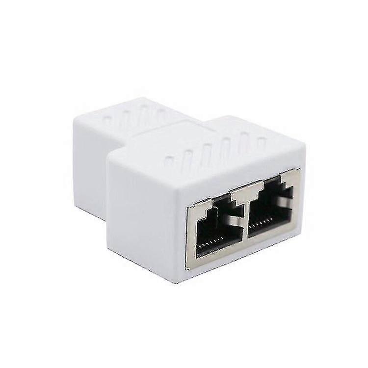 1 Piece Plug To Dual Rj45 Splitter Network Ethernet Patch Cord Adapter
