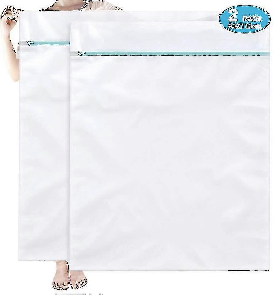 2pcs Extra Large Honeycomb Mesh Laundry Bag Net Fabric Durable 90*110cm