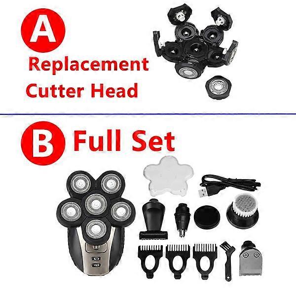 USB Rechargeable 6D Rotary Electric Shaver