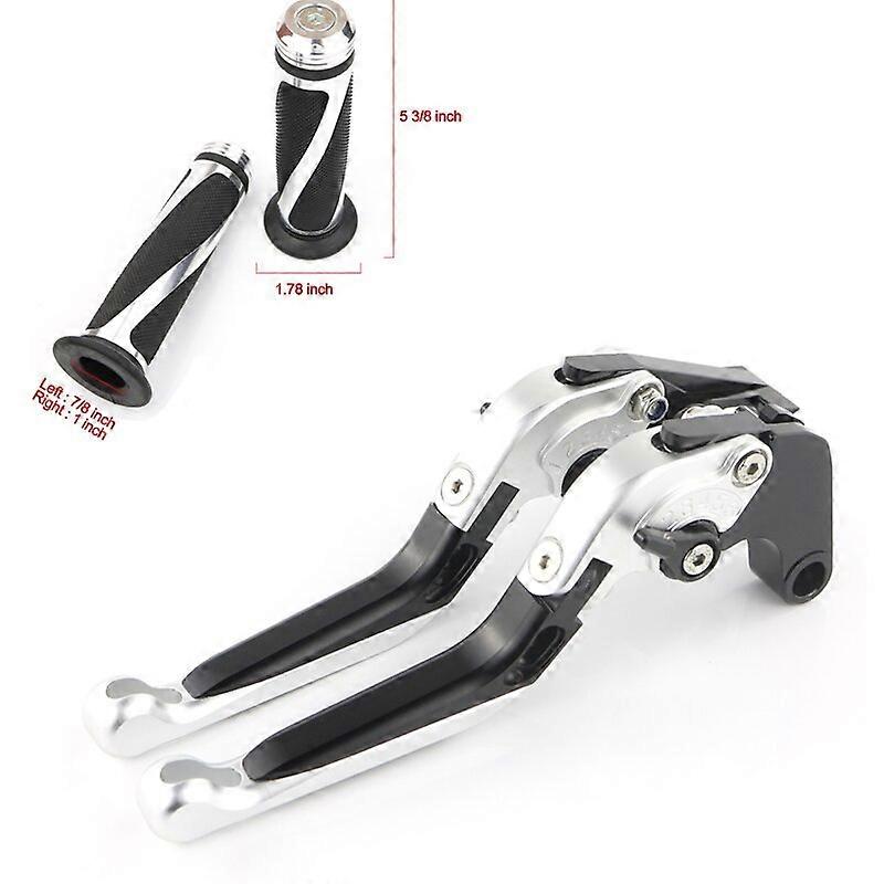 CNC Adjustable Foldable Clutch Levers Handlebar Grip For SUZUKI GSX-R 600 750 GSXR600 GSXR750 1997 1998 1999 2000 2001 2002 2003