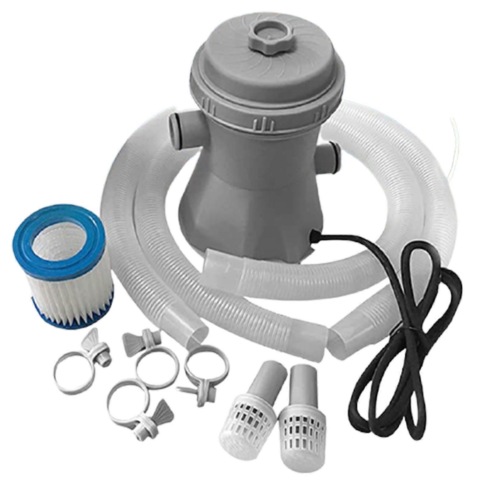 Clear Cartridge Filter Pump for Above Ground Pools 300 Gallons Backyard Pools Filter Pump Swimming Pool Filter