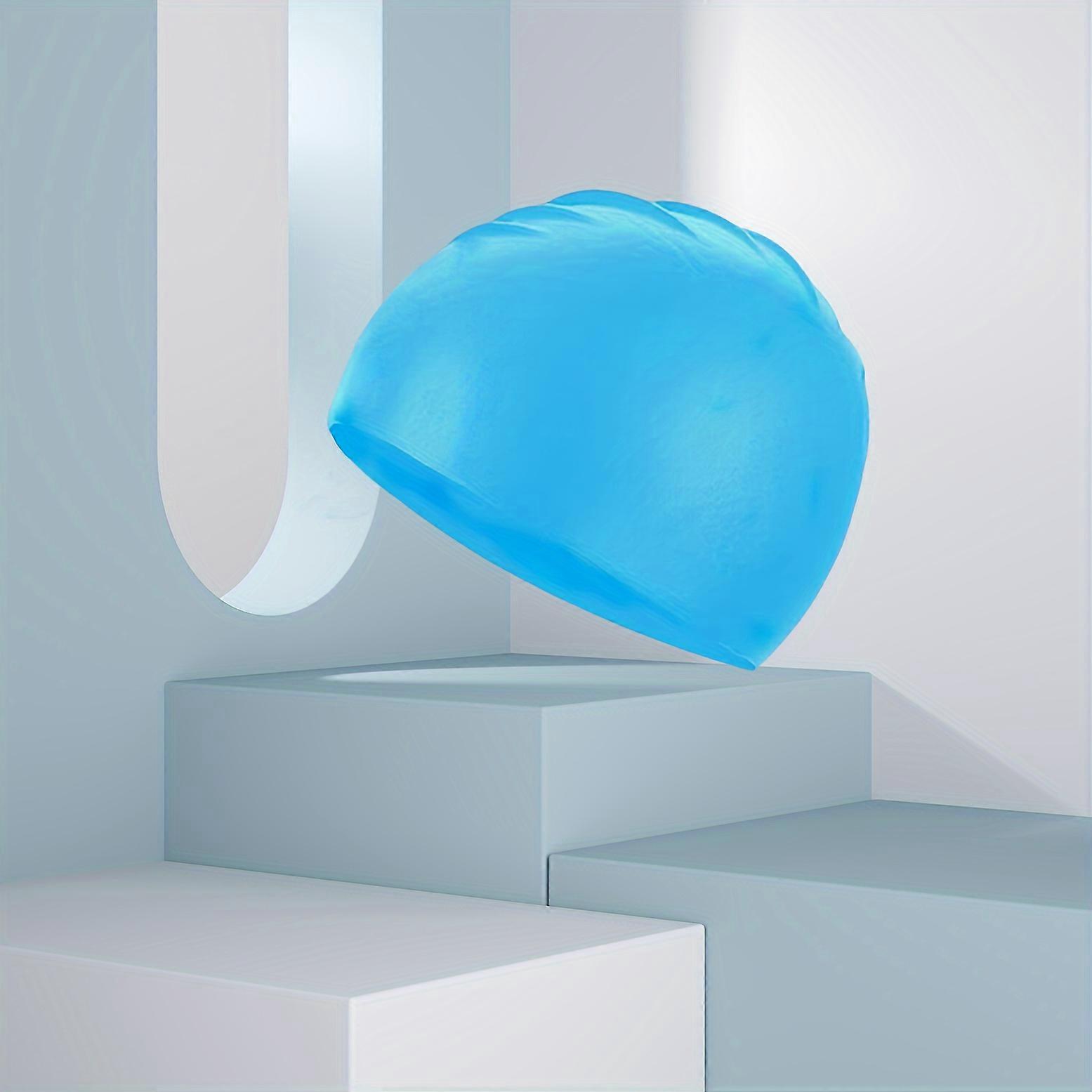 1pc Comfortable Silicone Swimming Cap for Men and Women - Non-Slip and Waterproof