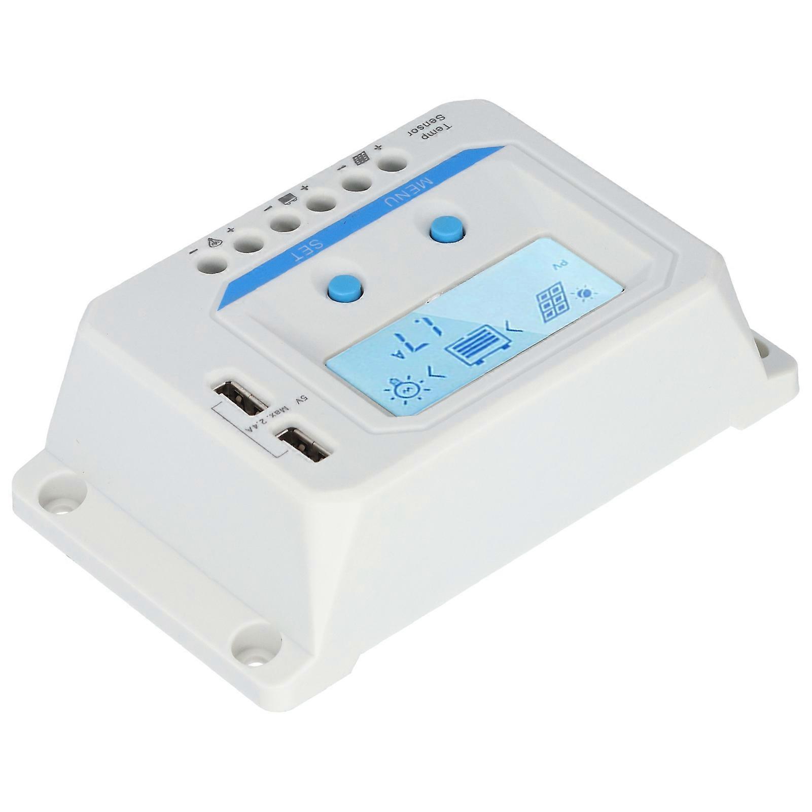 Solar Charge Controller 10A with LCD Circuit Protection and 3 Level PWM for Traffic Lights