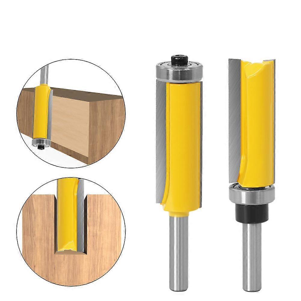 8mm Flush Trim Pattern Router Bit Top &amp; Bottom Bearing Bits Milling Cutter For Wood Woodworking Cutters