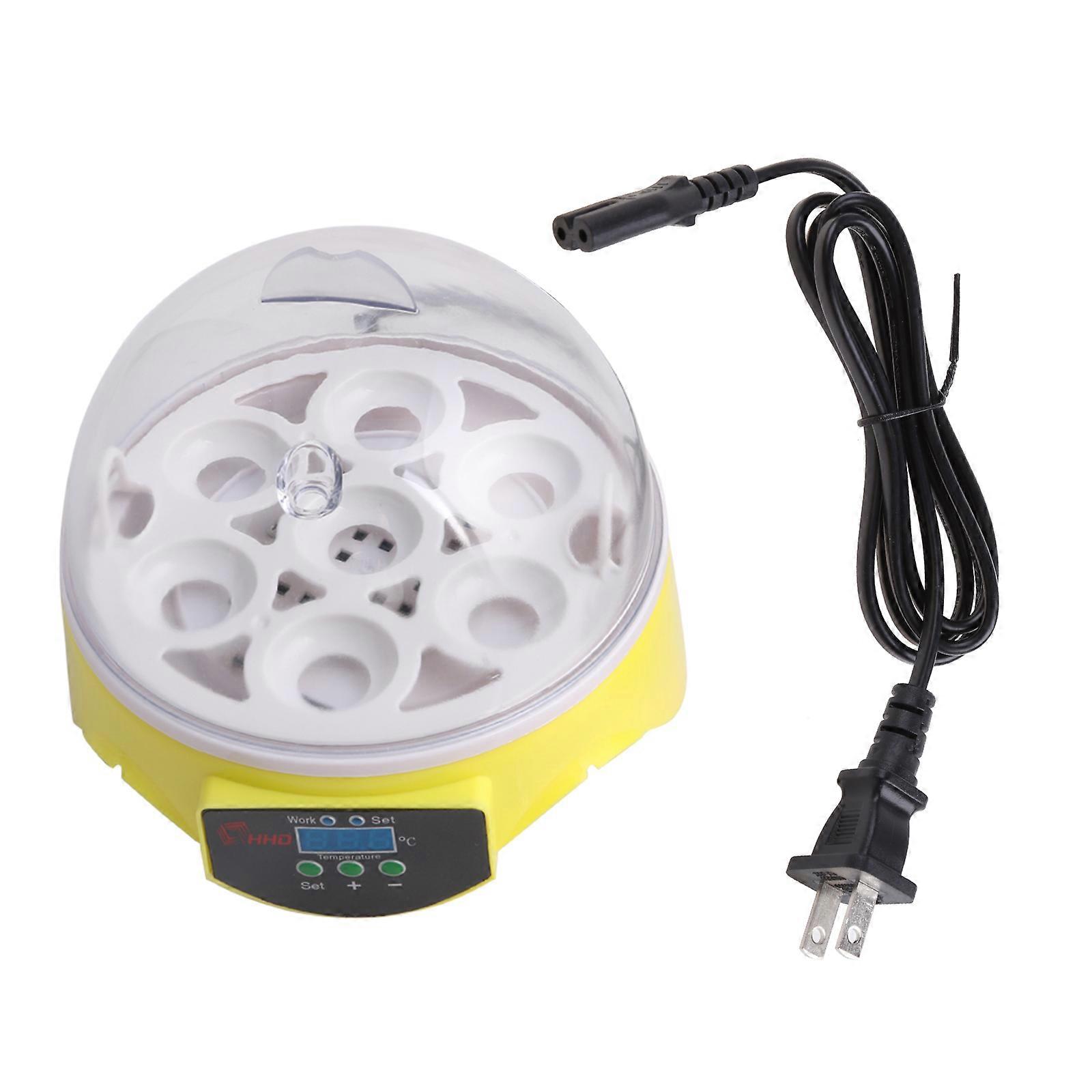 Mini Incubator 7 Egg Hatcher Digital Bird Temperature Control Automatic US Plug