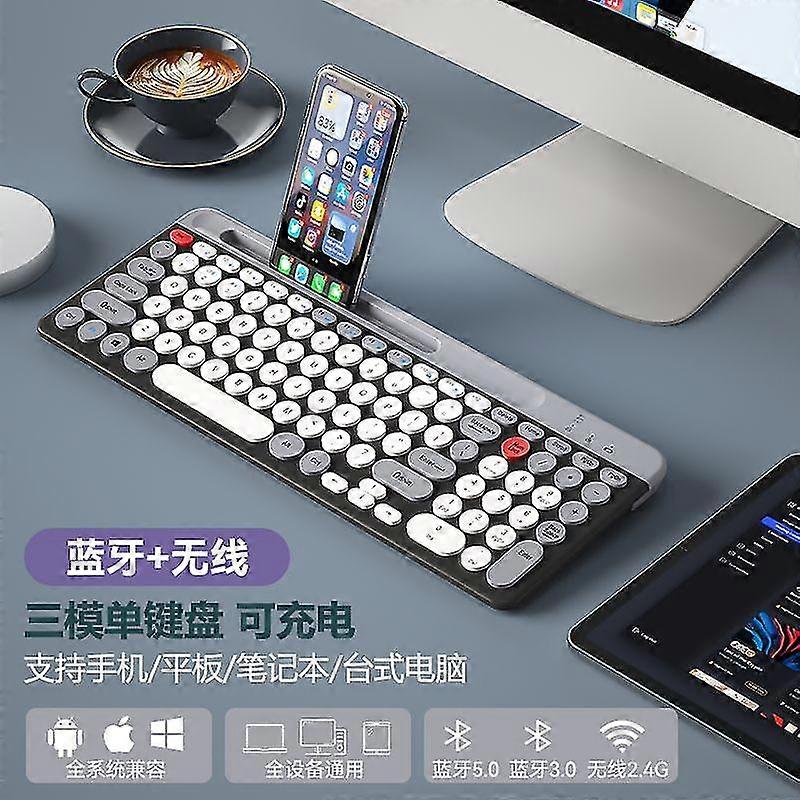 Recarregável sem fio Bluetooth teclado e mouse Set Mute Laptop Desktop Computer Apple Ipad Android Universal