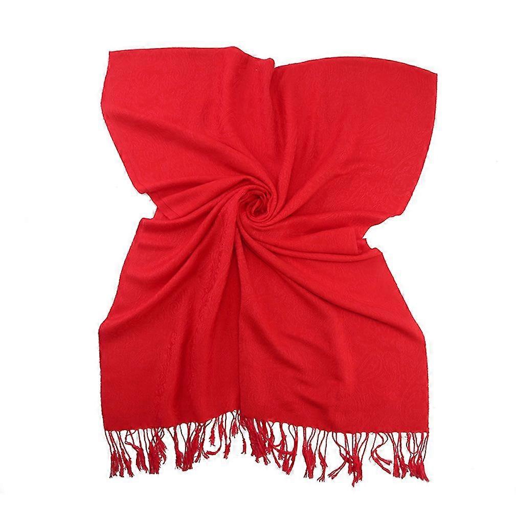 red cotton shawl