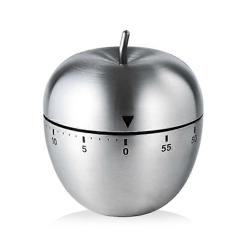Cooking Timer Stainless Steel Mechanical Timer No Battery Required Apple Style-MXBC