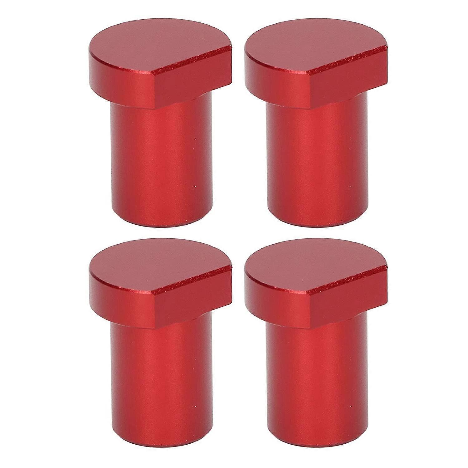 4pcs Woodworking Desk Limit Blocks, Woodworking Workbench Limit Card Block 20mm Diameter Red