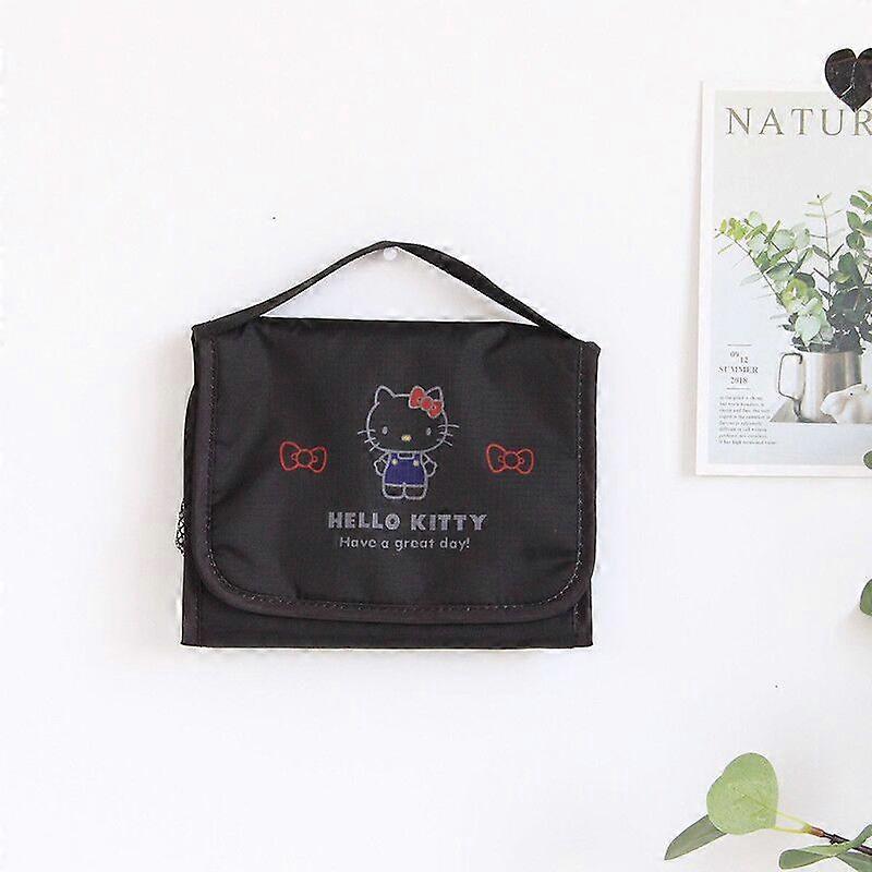 Sanrioed أنيمي بلدي ميلودي كيتي ليتل توين ستارز بودينغ Kawaii طوي السفر المحمولة فتاة مستحضرات التجميل حقيبة تخزين حقيبة هدية