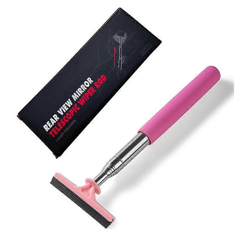 Car Side Mirror Squeegee Portable Car Rearview Mirror Wiper Telescopic Mirror Squeegee Cleaner
