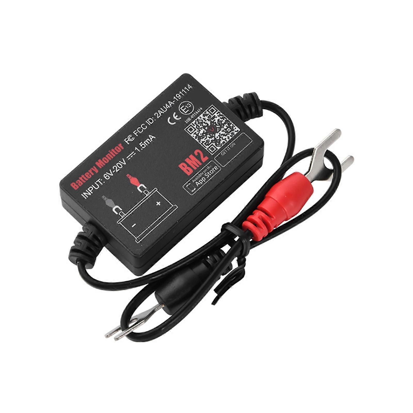 Battery Tester High Temperature Resistant High-Accuracy Accessory 12V Bluetooth-compatible 4.0 Wireless Battery Monitor for Car