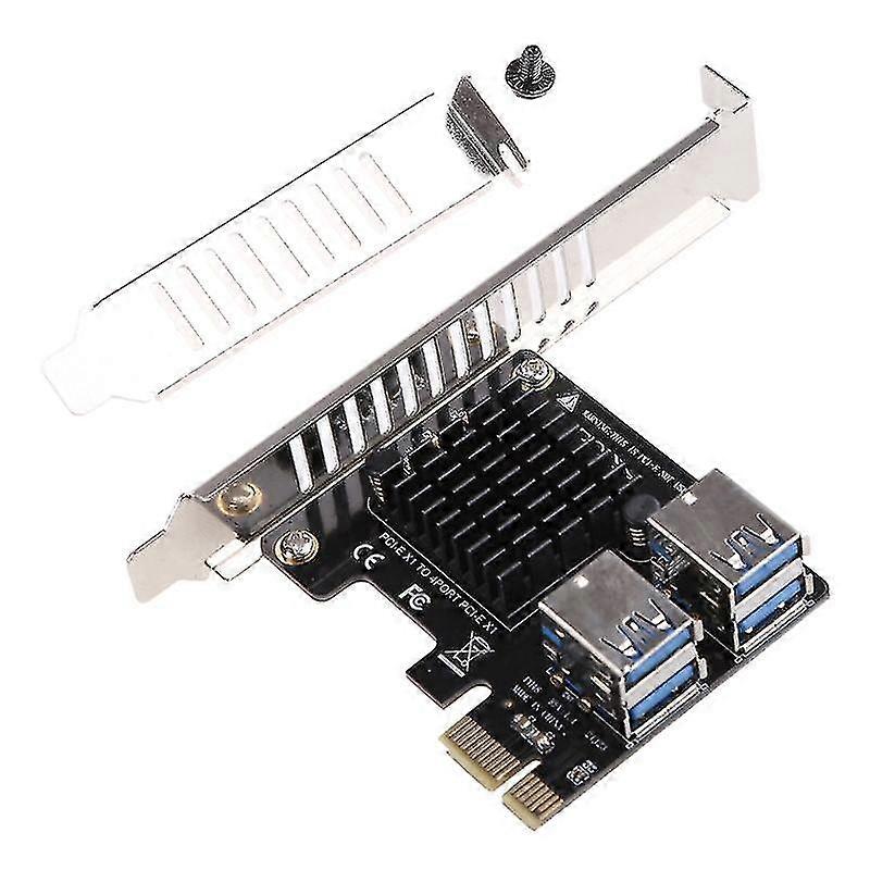 PCIE X1 から 4 Pci-e X1 ライザーカード 多機能 4 ポート Pci-e 拡張カード