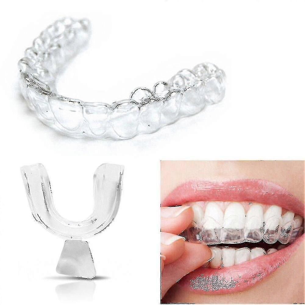 Nouveau 2024 4pcs plateaux buccaux pour le blanchiment des dents / gel de blanchiment, thermoformage bouclier de gomme -aaba