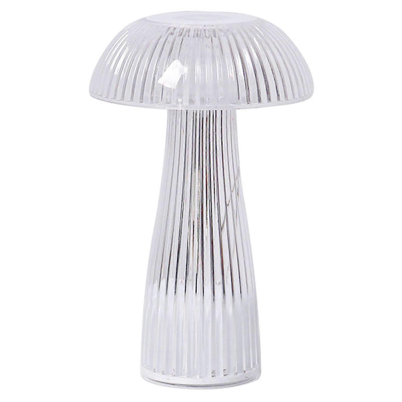 Cordless Mushroom Table Lamp Soft Lighting Flicker Free Easy Control Battery Operated Portable LED Lamp Small Night Light QingHai
