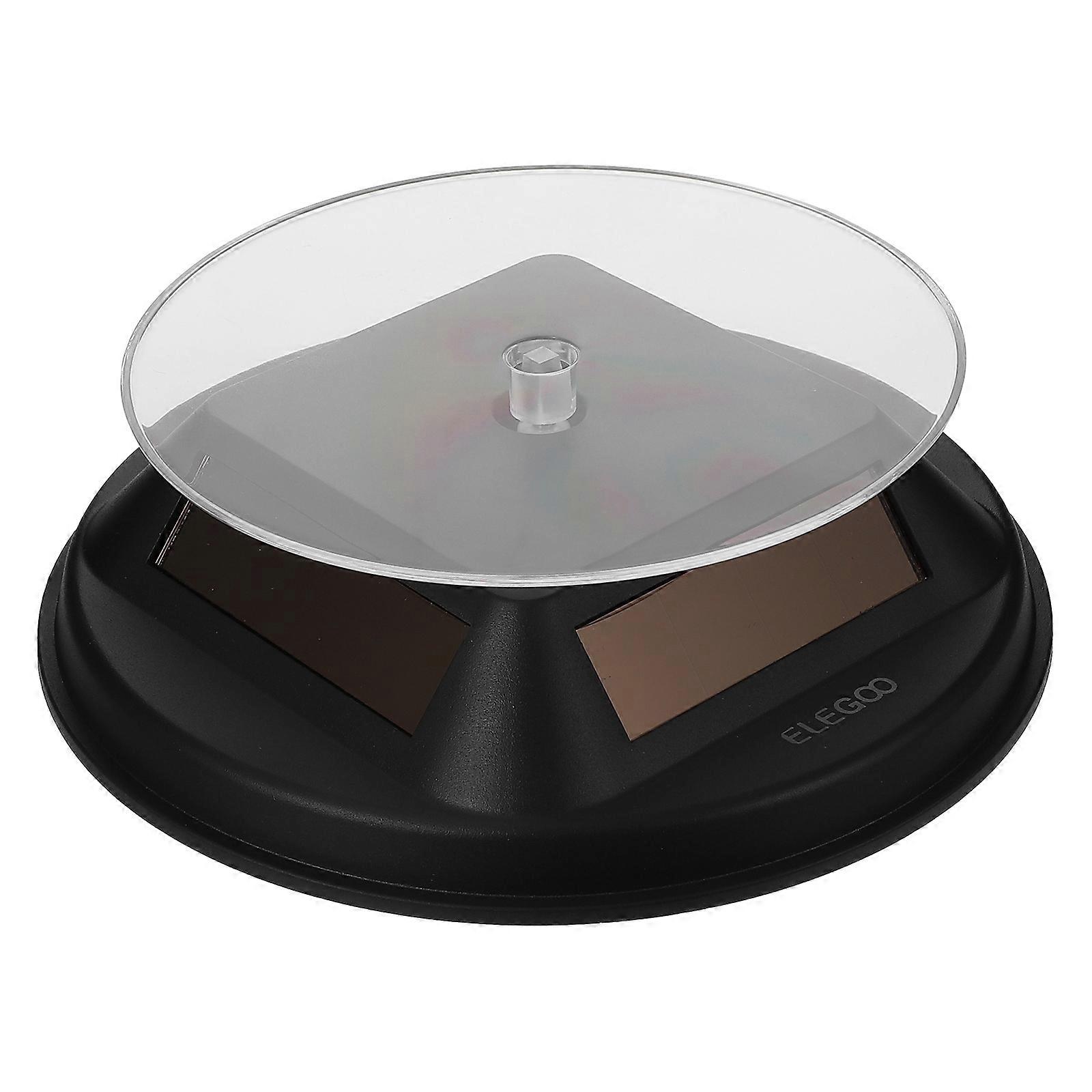 360Solar Powered Rotating Display Stand Solar Show Case Turn Table for Shop