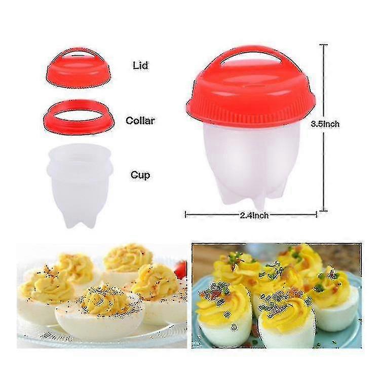 Silicone Hard Boiled Egg Cooker 6pc_y High Quality