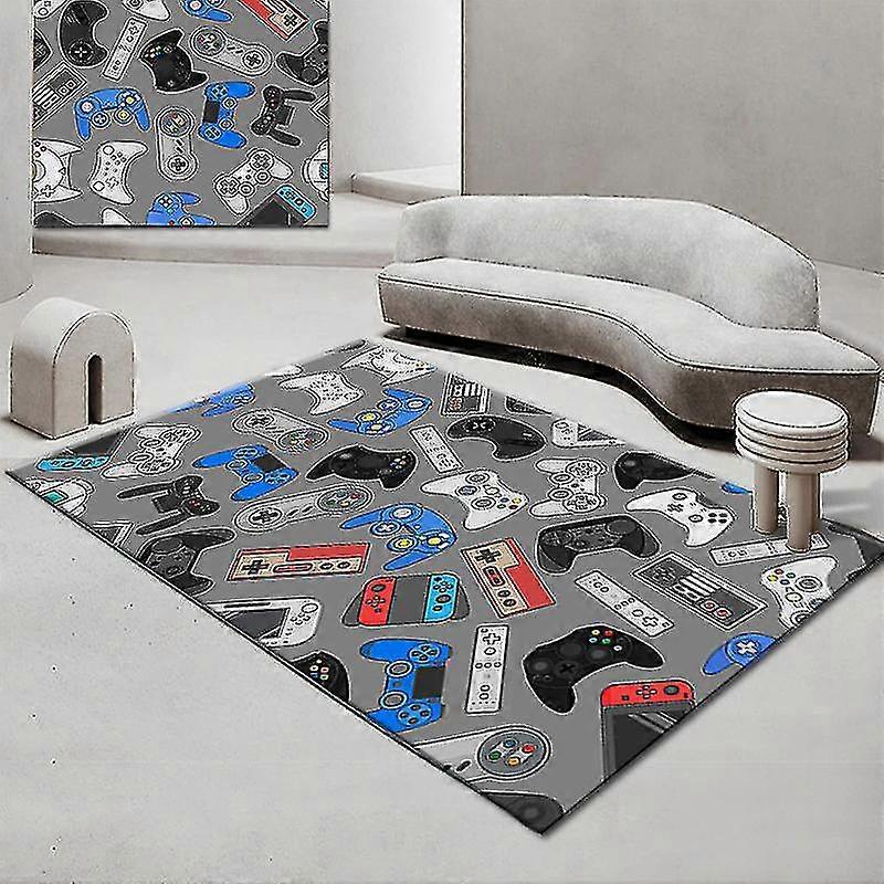 Gamer Controller Area Rugs Non-Slip Floor Mat Doormats Home Runner Rug Carpet For Bedroom Indoor Outdoor Kids Play Mat #02-80*120cm
