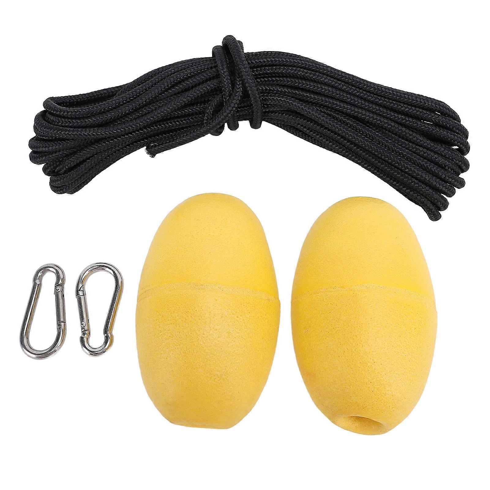 Nylon Tow Rope PVC Buoy Ball with Hooks Heavy Duty Marine Marker Accessories for Motorboat Inflatable Boat Kayak Dinghy