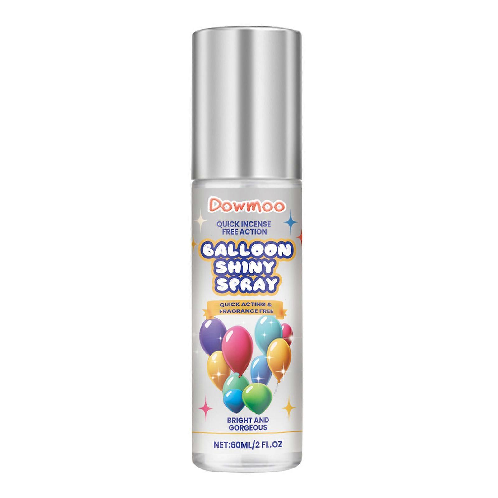 Balloon Shiny Spray 60ml Brightener Spray for Latex Balloons Easy to Use Balloon Shine Spray for Lasting Gloss Finish