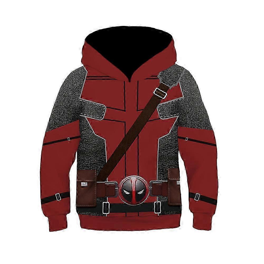 Deadpool & Wolverine Niños Sudadera con capucha para niños Tops Sudaderas con capucha casuales Sudadera con capucha suelta