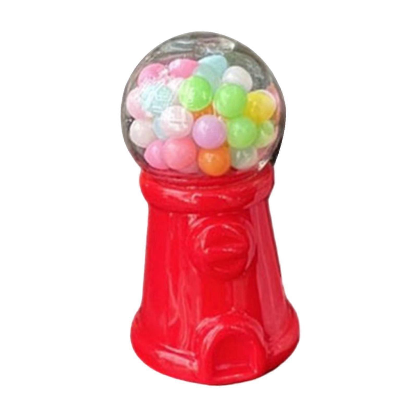Miniature Candy Machine Candy Dispenser Machine for Kids Tabletop Decoration Red