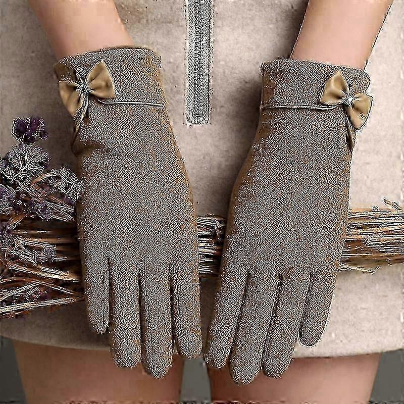 Winter Warme Bow Handschoenen voor dames