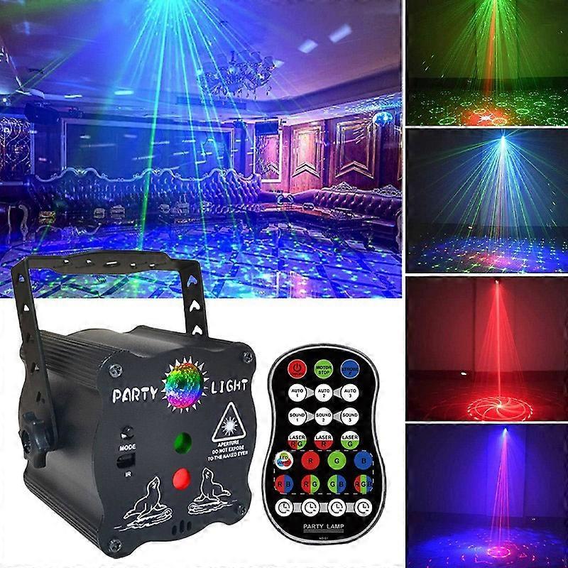 Type A R50 Portable Mini Laser Light Aluminum Alloy Auto/Voice/Remote Control Indoor Light