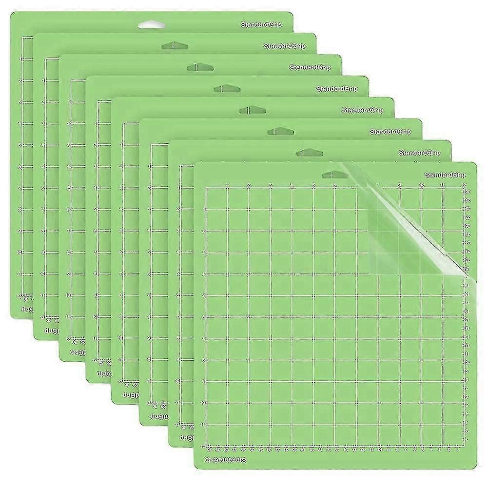 8Pack Tapete de Corte compatível com Cricut 12X12 Polegadas StandardGrip Adesivo Sticky Durável Tapete compatível com Cricut Explore