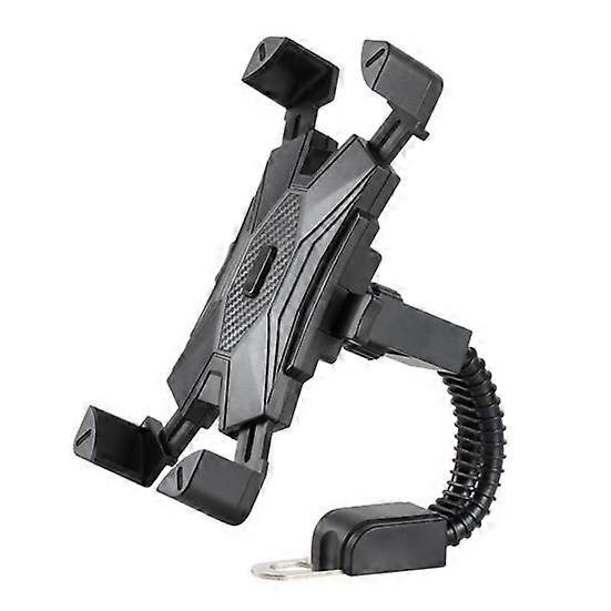 Navigation Bracket No Button Rotation Compatible One Lockout Click Quick Blocking 360 Degree Motorcycle Phone Holder