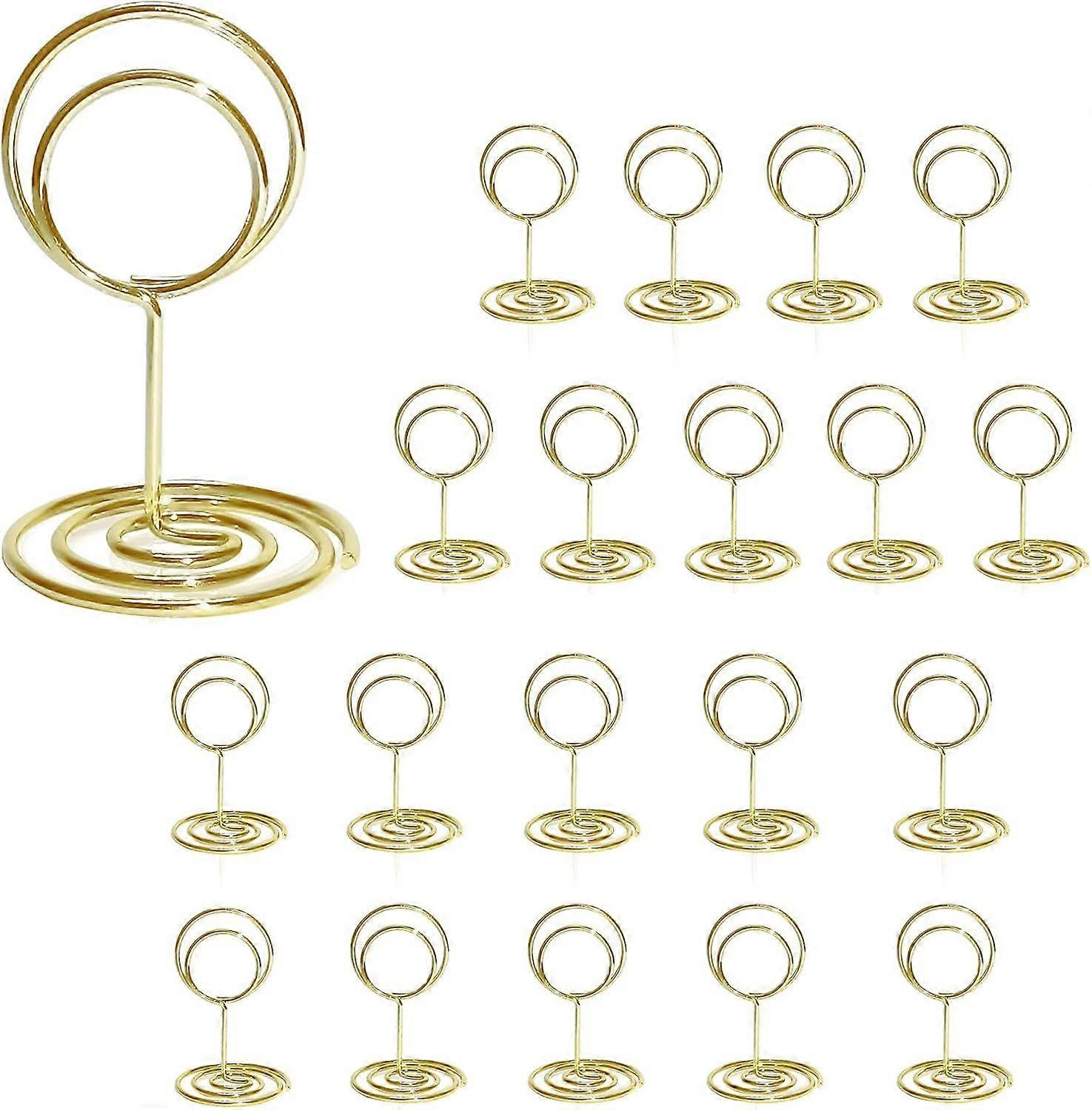 Lot de 20 Stojanů Porte-numros de Table, Mini Porte-Cartes Supports de Porte-Cartes de Table, Support Photo Carte Nom Place Carte Numro Table Support p