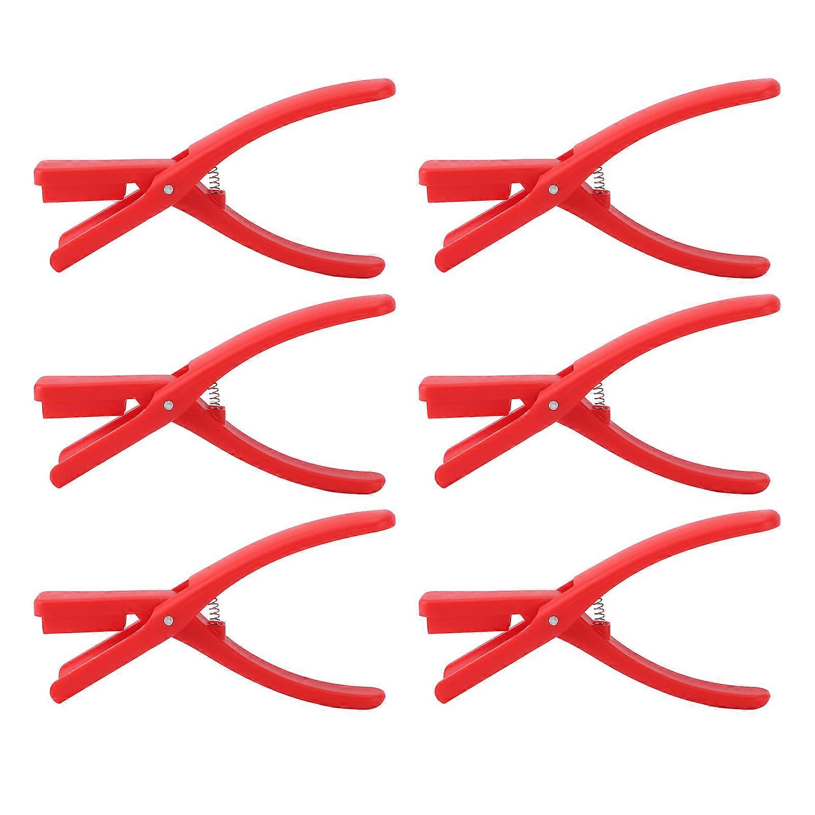 6pcs Crawfish Shell Removal Tool Easily Remove Portable Reusable Crayfish Shell Opener for Household Outdoor Red