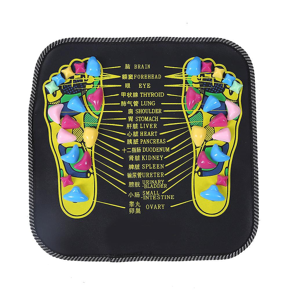 Vyöhyketerapiakävely Stone Stone Road Jalkahieronta Musta