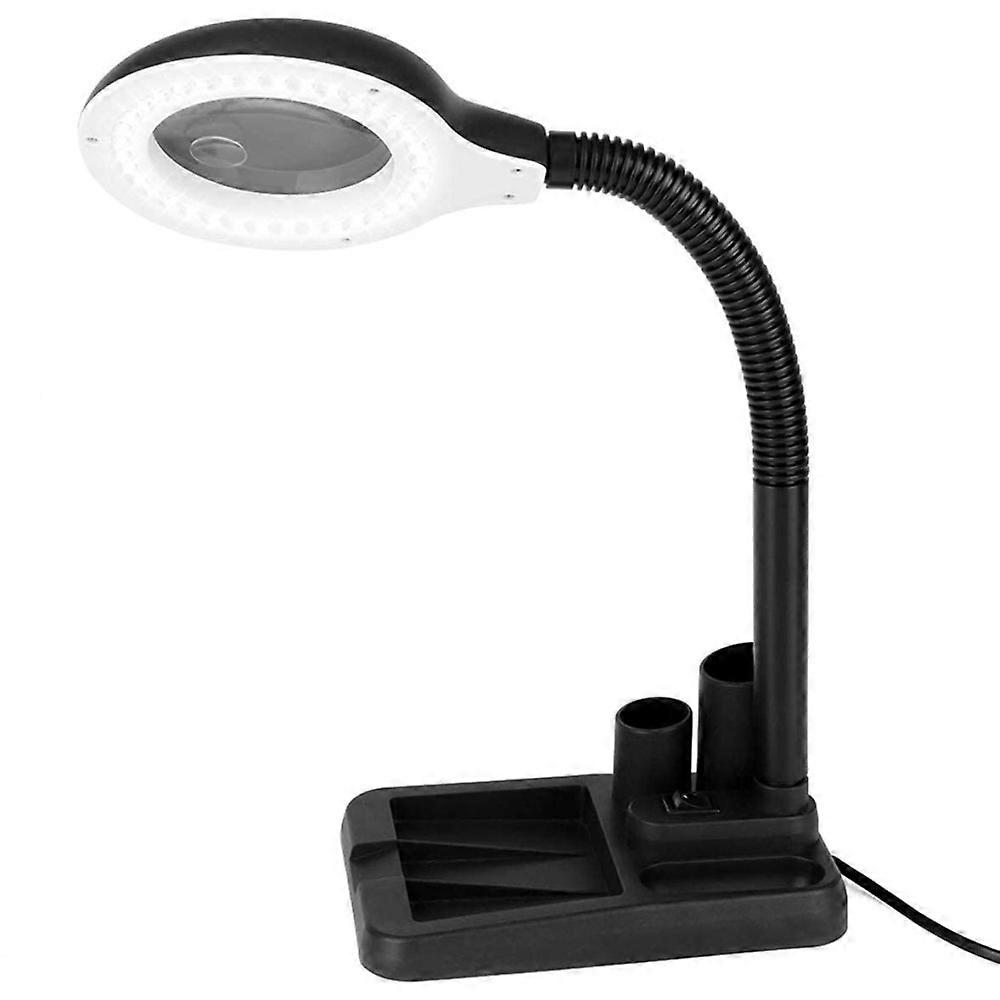 LED magnified adjustable swivel arm lamp for craft work, reading, working