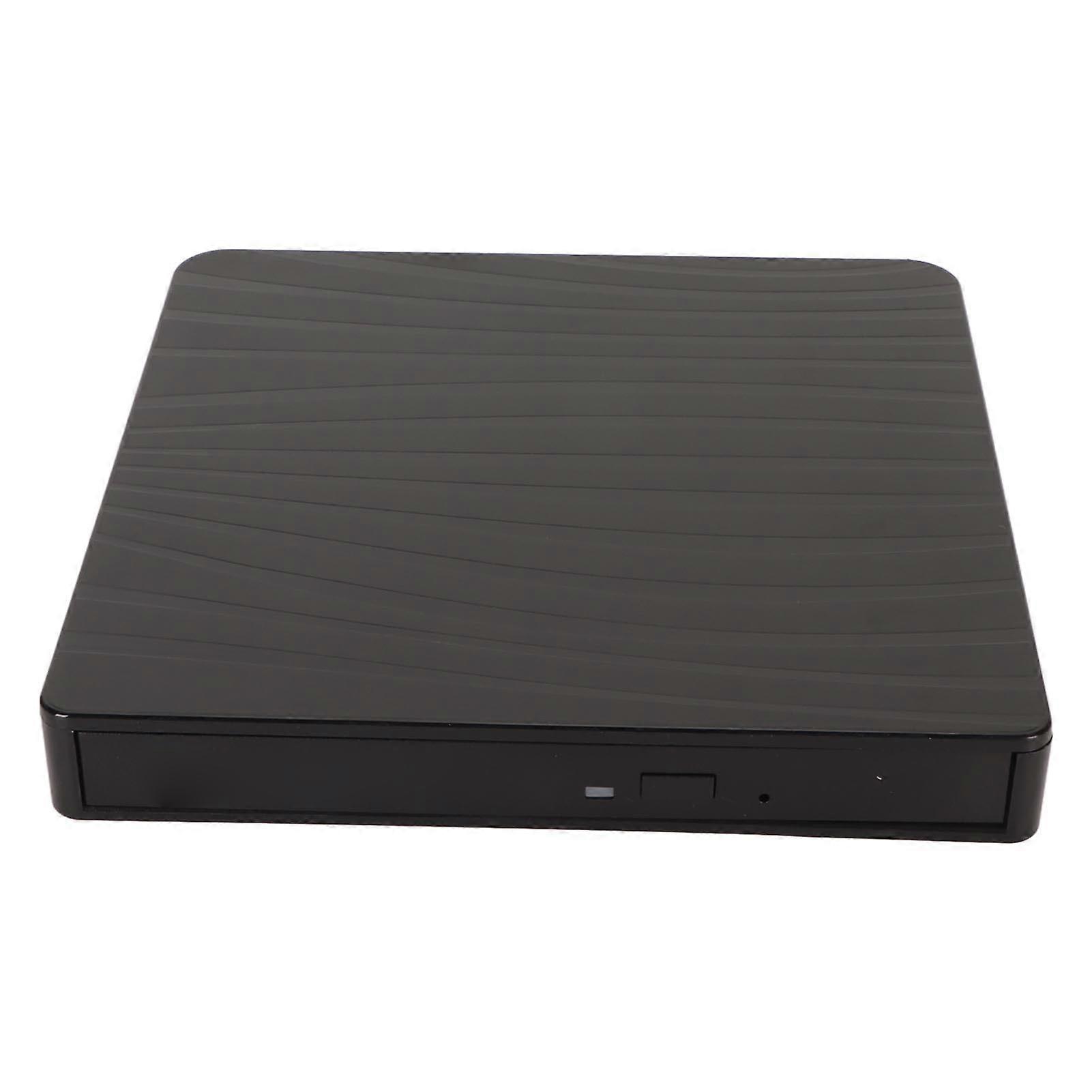 External DVD Drive USB C 3.0 5Gbps High Speed Low Noise ABS Shell Plug and Play DVD Burner for Laptop Desktop AIO 