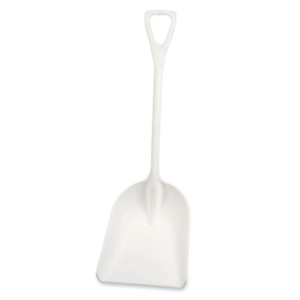 One-Piece Shovels 14"x14"x45" White Heavy-Duty Garden Tool with Ergonomic Handle and Durable Design