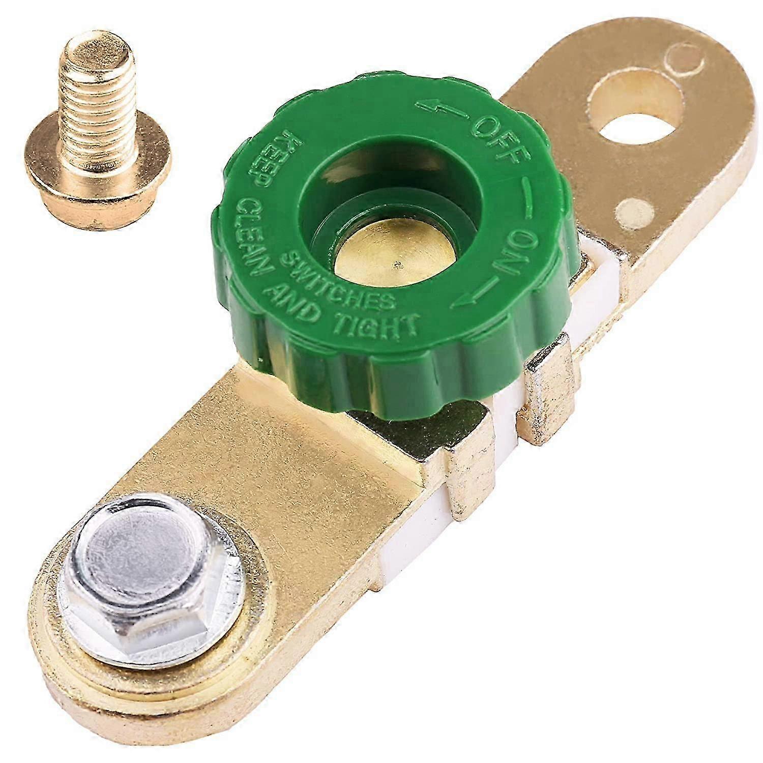 12V-24V Side Post Car Battery Disconnect Switch , Car Battery Terminal Link Switch, Battery Cutoff Shut Off Kill Switch (with Long Bolt)