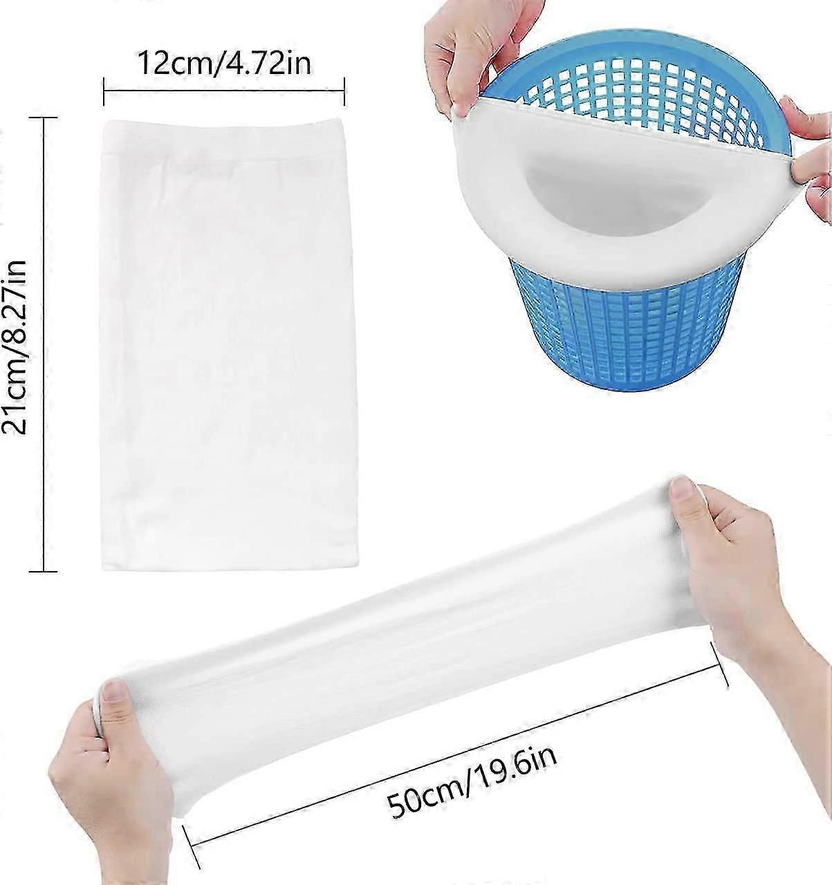 30 قطعة جوارب مقشدة حمام السباحة ، جوارب مقشدة حمام السباحة ، مرشحات قماش نايلون مرنة ، جوارب مقشدة حمام السباحة لعلبة حبوب اللقاح ، الأوراق ، الشعر (30 قطعة)