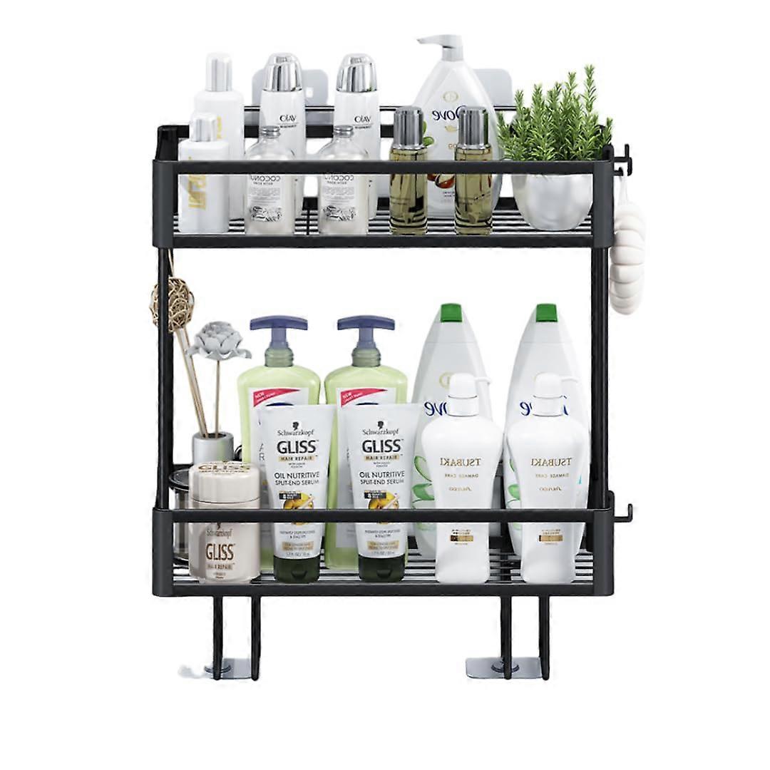 Multifunctional Storage Rack for Bathroom, Space-Saving Shelving Unit, Metal And Wood, Modern Design, Adjustable Height