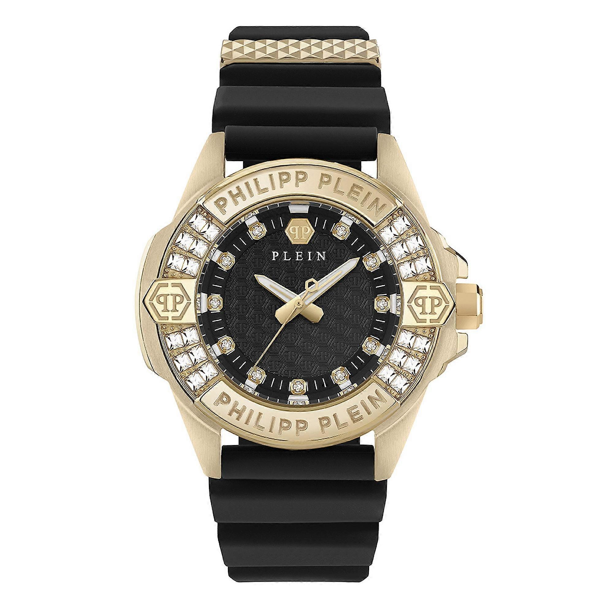 Philipp Plein Montre Femme Analogique Quartz PLEIN MAJESTY PWOFA0225 Silicone Or