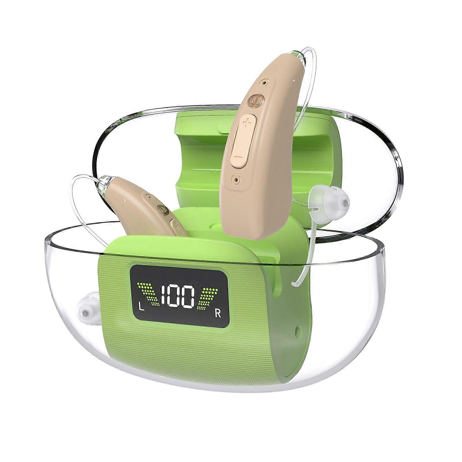 16-Channel Digital Hearing Aid Elderly Sound Amplifier With Digital Display Space Charging Box