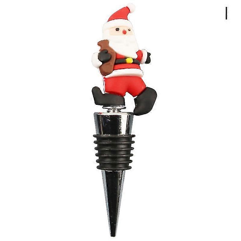 2023 1PC Christmas Series Wine Stopper Bar Party Decoration Snowman Shape Fresh-keeping
