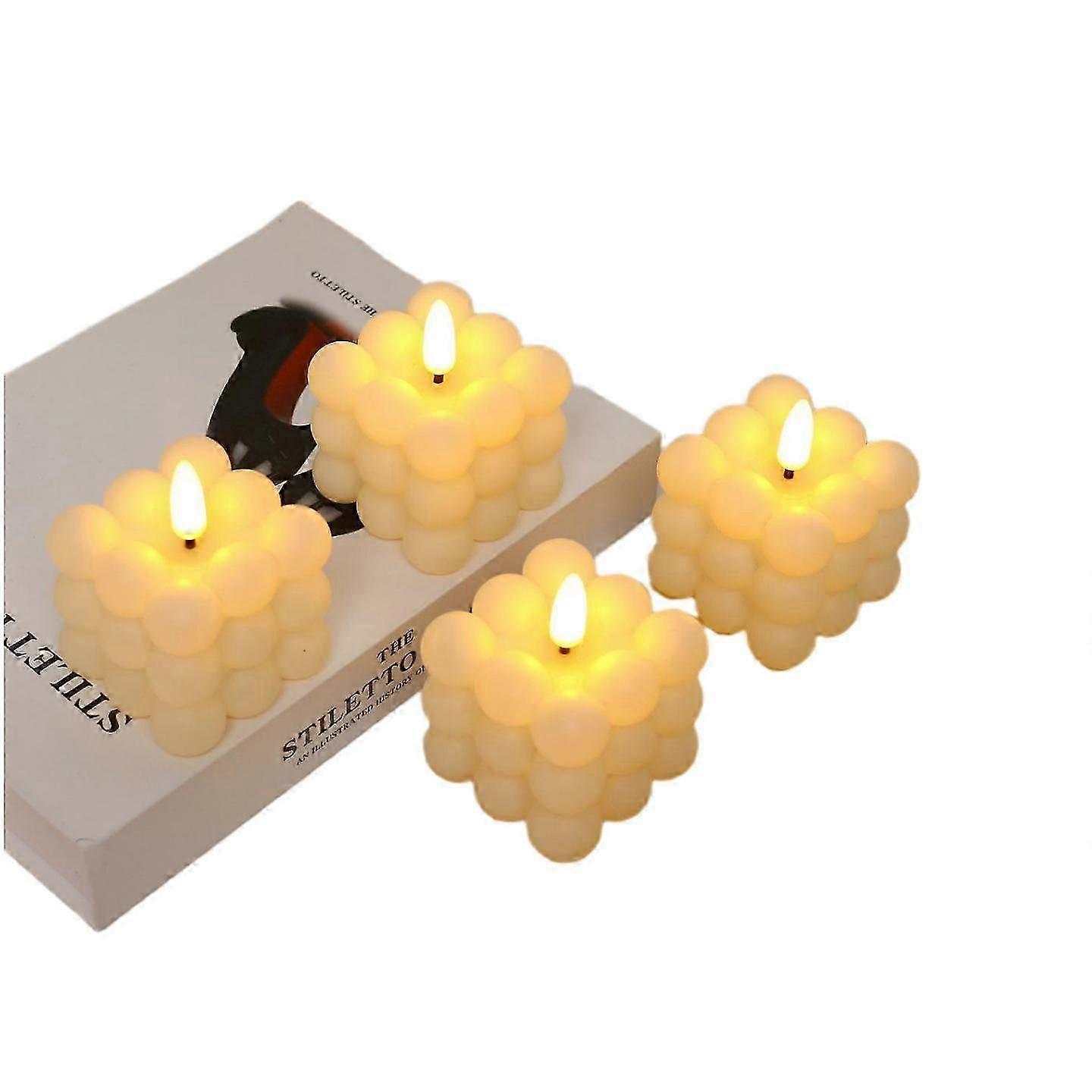 Græskar batteridrevet stearinlys, flammeløse græskarformede stearinlys