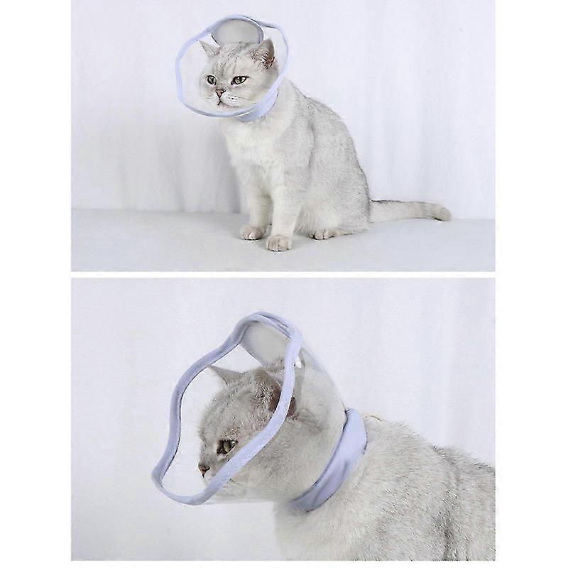 Soft Cat Recovery Collar - Adjustable Elizabethan Cone for Surgery ...