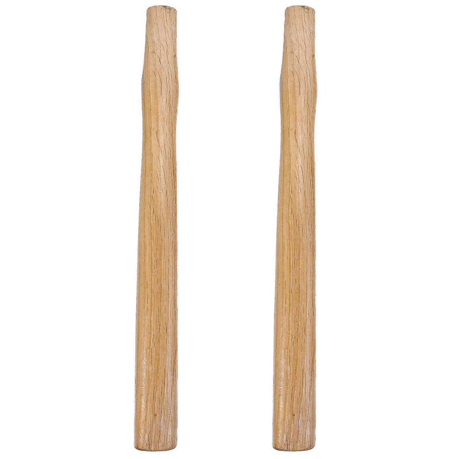 2pcs Hammer Handle 40cm Hammer Grip Handle Claw Hammer Wooden Handle Supply